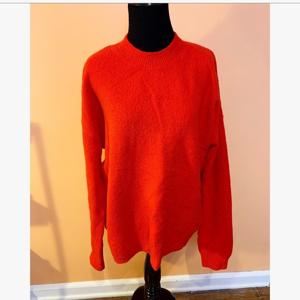 & Other Stories Red Crew Neck Sweater